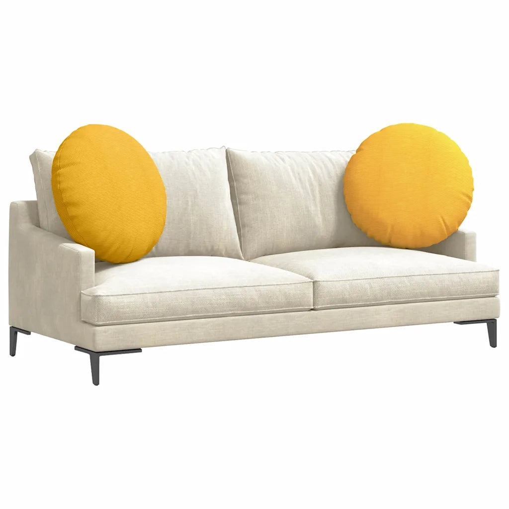 Cuscini per Seduta 2 pz | Cuscini per sedie Giallo Chiaro ?60 x 21 cm
