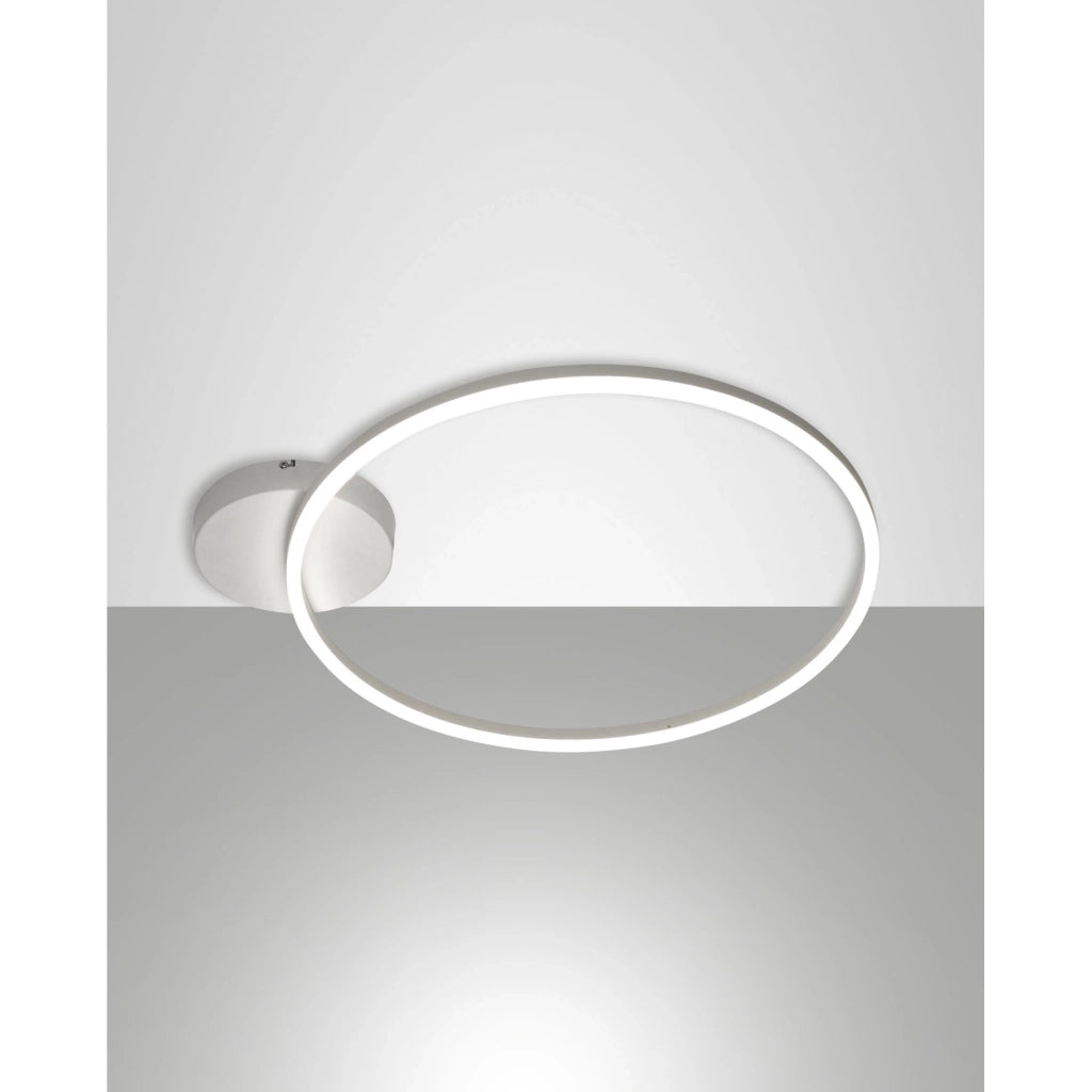 Giotto Plafoniera Bianca D600 36W 3780Lumen Stile Moderno Collezione GIOTTO