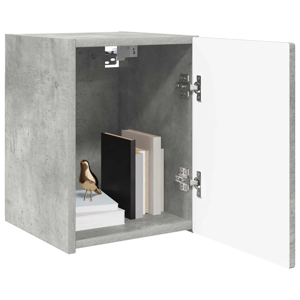 Mobile TV da parete 2 pz-Set di 2 Mobile TV a Muro-Credenza TV Calcestruzzo 30 x 31 x 40 cm