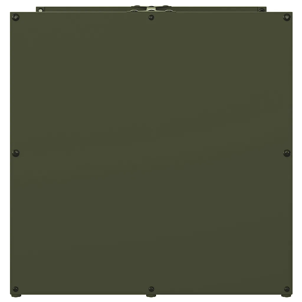 Rastrelliera per Legna da Ardere Verde Oliva 40x40x40 cm CFW3159409