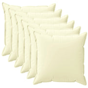 Federa 6 pcs HOUTEN Crema 35 x 35 cm Poliestere 916518