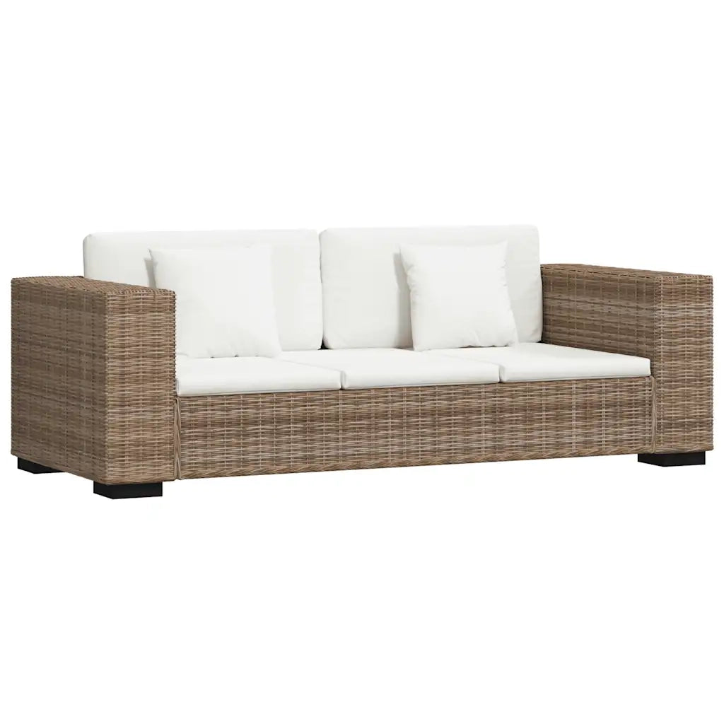 Set Divani a 2 Posti e 3 Posti in Vero Rattan 274359