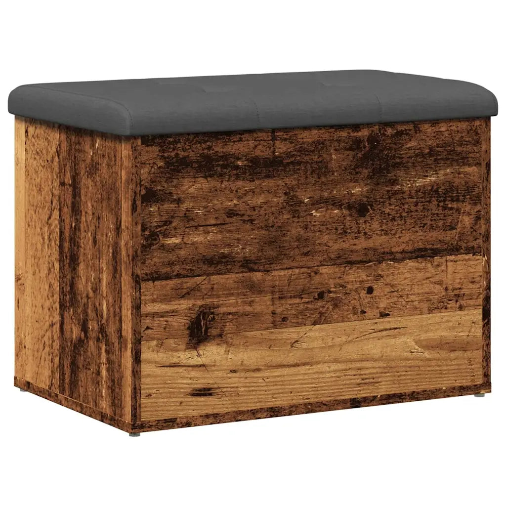 Panca Portaoggetti Legno Antico 62x42x45 cm Legno Multistrato