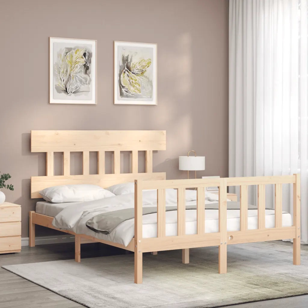 Giroletto senza Materasso-Struttura Letto 120x200 cm in Legno Massello di Pino 692741