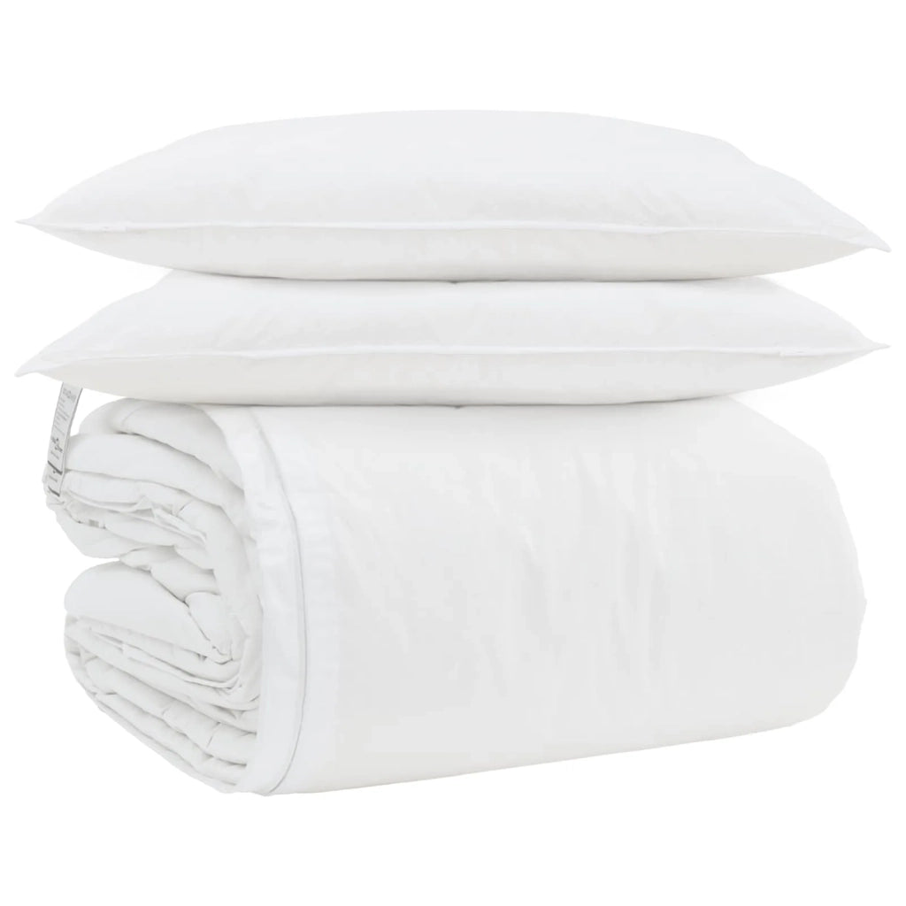 Set di Piumoni con cuscino 3 pcs Bianco Piuma d'anatra 3377188