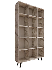 Libreria in legno "Zipa" 100 x 25 x 184 cm - Rovere