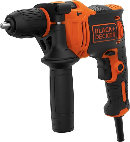 Black+Decker BEH710-QS – Trapano a percussione 710W con mandrino autoserrante