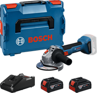 Smerigliatrice angolare Bosch a batteria 800w, 2 batterie Brushless GWS 18V-8