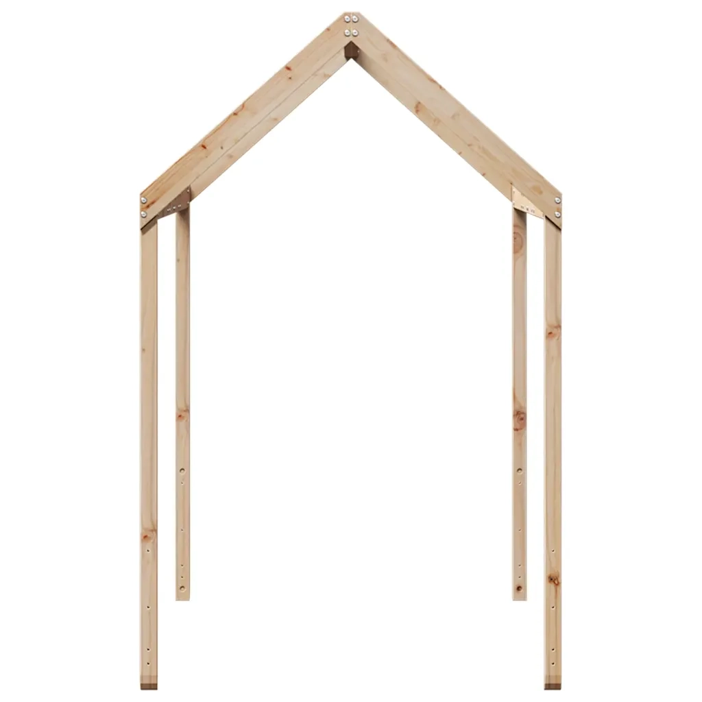 Tetto per Letto Bambini 217x85,5x154 cm Legno Massello di Pino