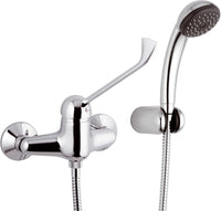 Rubinetto esterno per doccia con doccia duplex con leva lunga - serie kiss