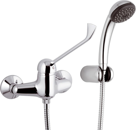 Rubinetto esterno per doccia con doccia duplex con leva lunga - serie kiss