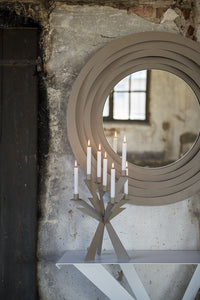 Consolle Exsodus Zeus 110x35x85 cm in ferro verniciato nero Design moderno geometrico traforato Mobile da ingresso o soggiorno Made in Italy