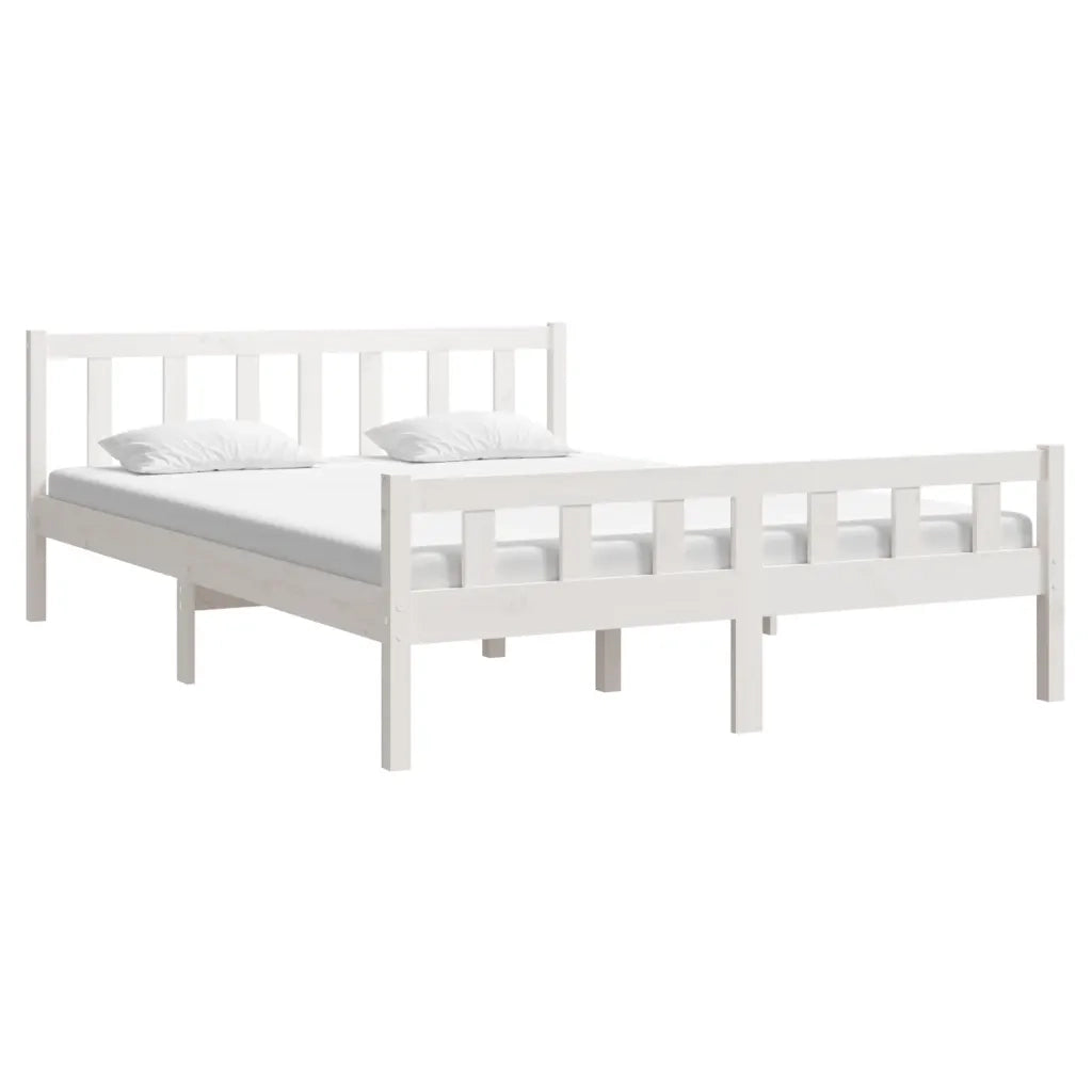 Giroletto Bianco in Legno Massello 150x200 cm King Size 810685