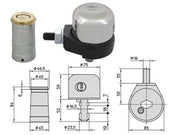 LUCCHETTO BLOCCASERRANDA COMPLETO CUFFIA IN ACCIAIO INOX 4221  (4221)    VIRO
