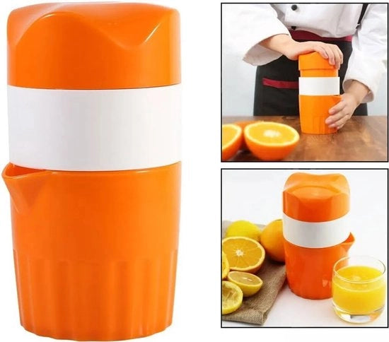 Sapifrutta - Macchina per centrifugare succo di frutta e verdura - Succo centrifugo con serbatoio - Manuale per centrifugare succo di arancia - Macchina per centrifugare frutta a due pezzi con set di persiature