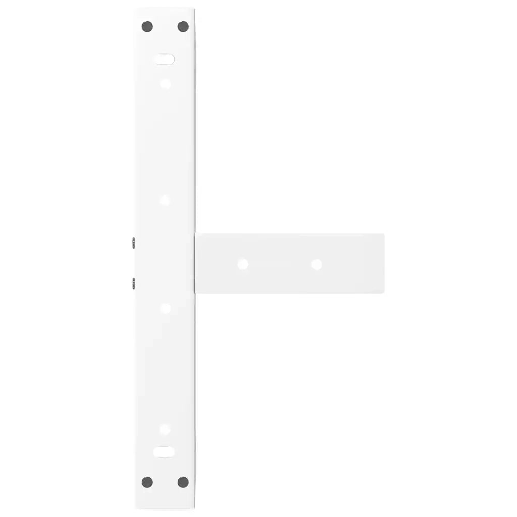 vidaXL Gambe per Tavolino da Caffè a Forma di T 2 pz Bianche 40x25x(30-31) cm Acciaio