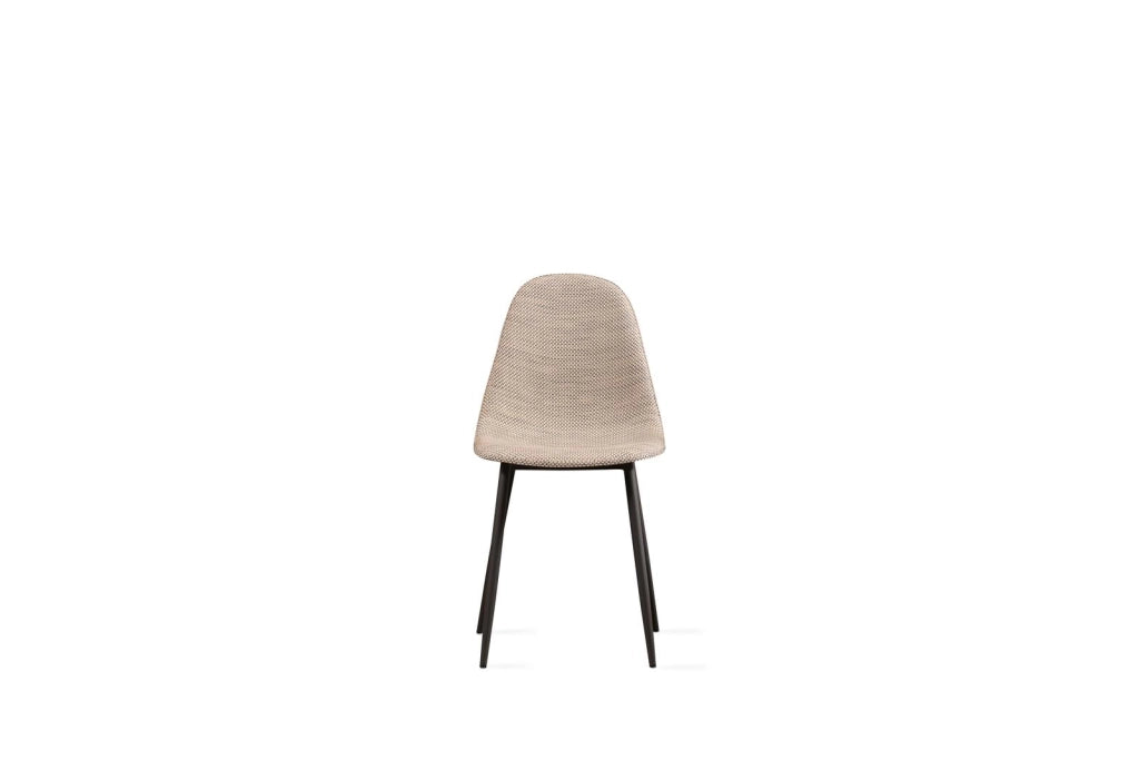 4x Sedia in similrattan con seduta beige 438x86,5h cm