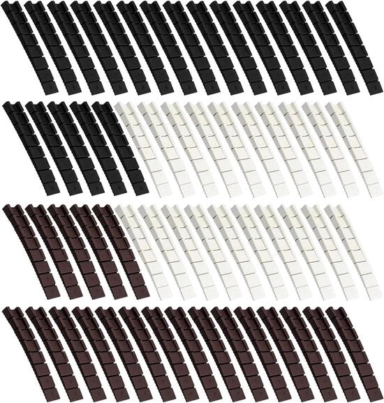 Set di 60 spessori in plastica per mobili - spessori di allineamento regolabili per gambe di tavolo e sedie, armadi e porte