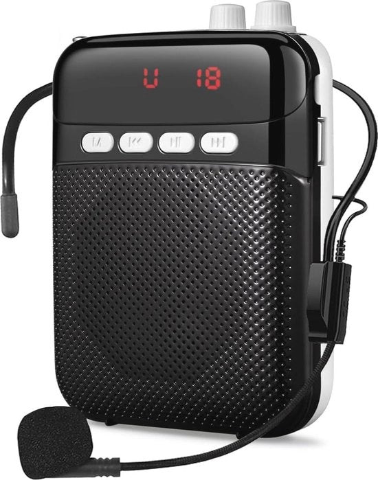 Spraakversterker Portatile con Microfono e Casco - Ideale per Lezioni e Conferenze