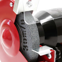 Doppia smerigliatrice 120W 2950 giri/min con 2 mole Ø125mm per sgrossatura e finitura