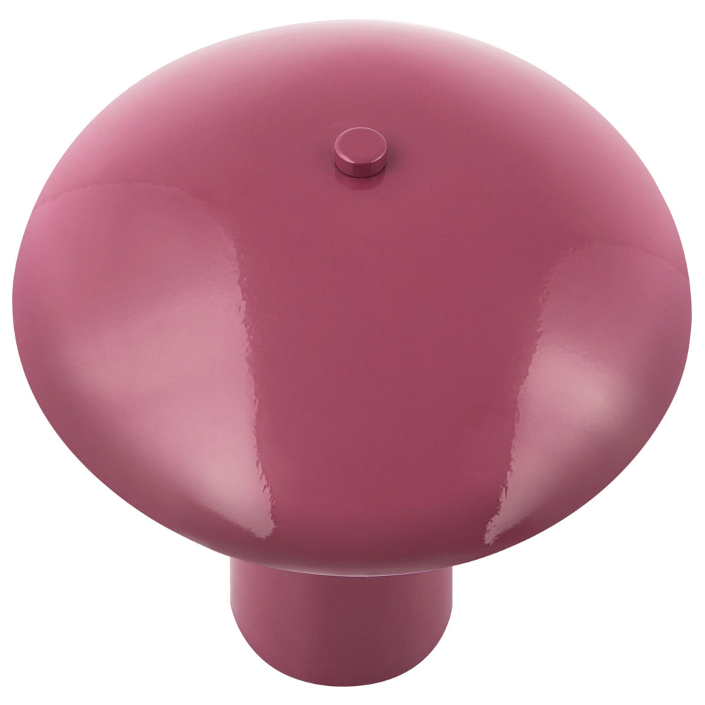 Lampada da tavolo bordeaux con base in metallo e ferro 22 cm luce singola design moderno accessori per la casa