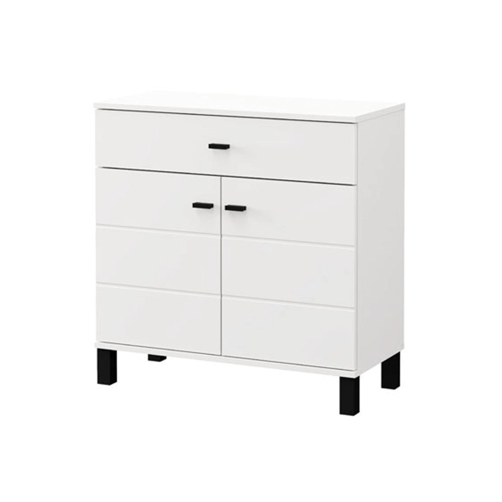 Madia Pisac, Credenza 2 Ripiani, 77x35x78h cm Bianco
