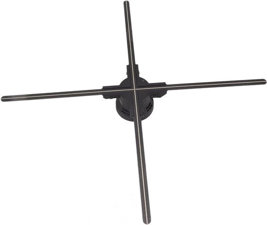 Ventilatore 3D con proiezione holografica da 70 cm con risoluzione HD, connessione Wi-Fi, supporto per vari formati di media, adatto per hotel e centri commerciali, alimentazione EU.