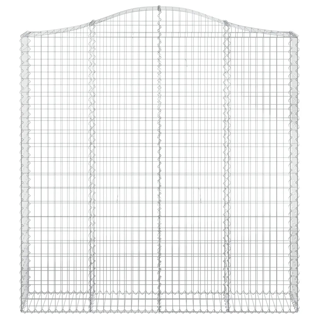 Cesto Gabbione ad Arco 200x30x200/220 cm Ferro Zincato 153390