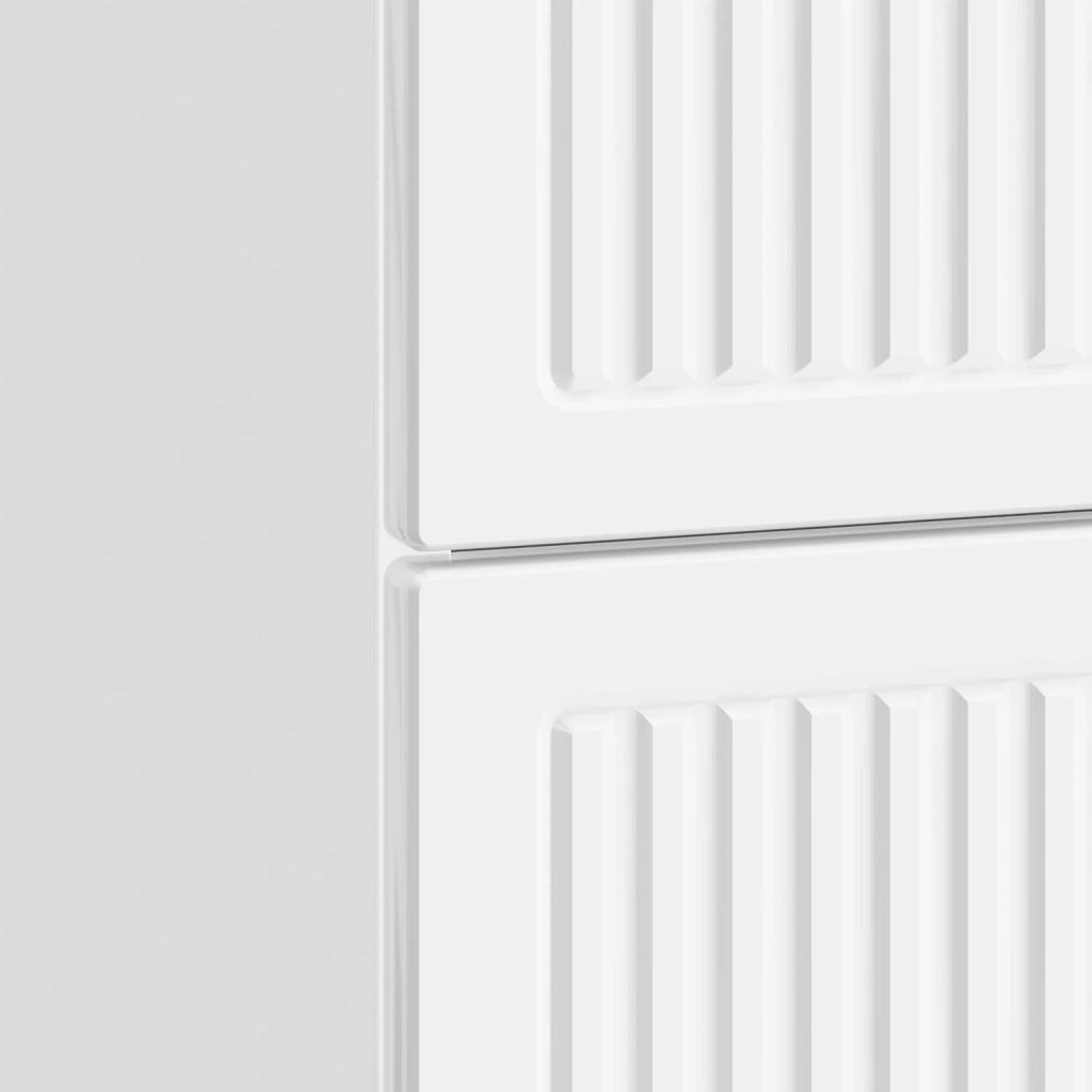 Armadio da Notte con cassetto Bianco Lucido 62 x 34,5 x 47,5 cm