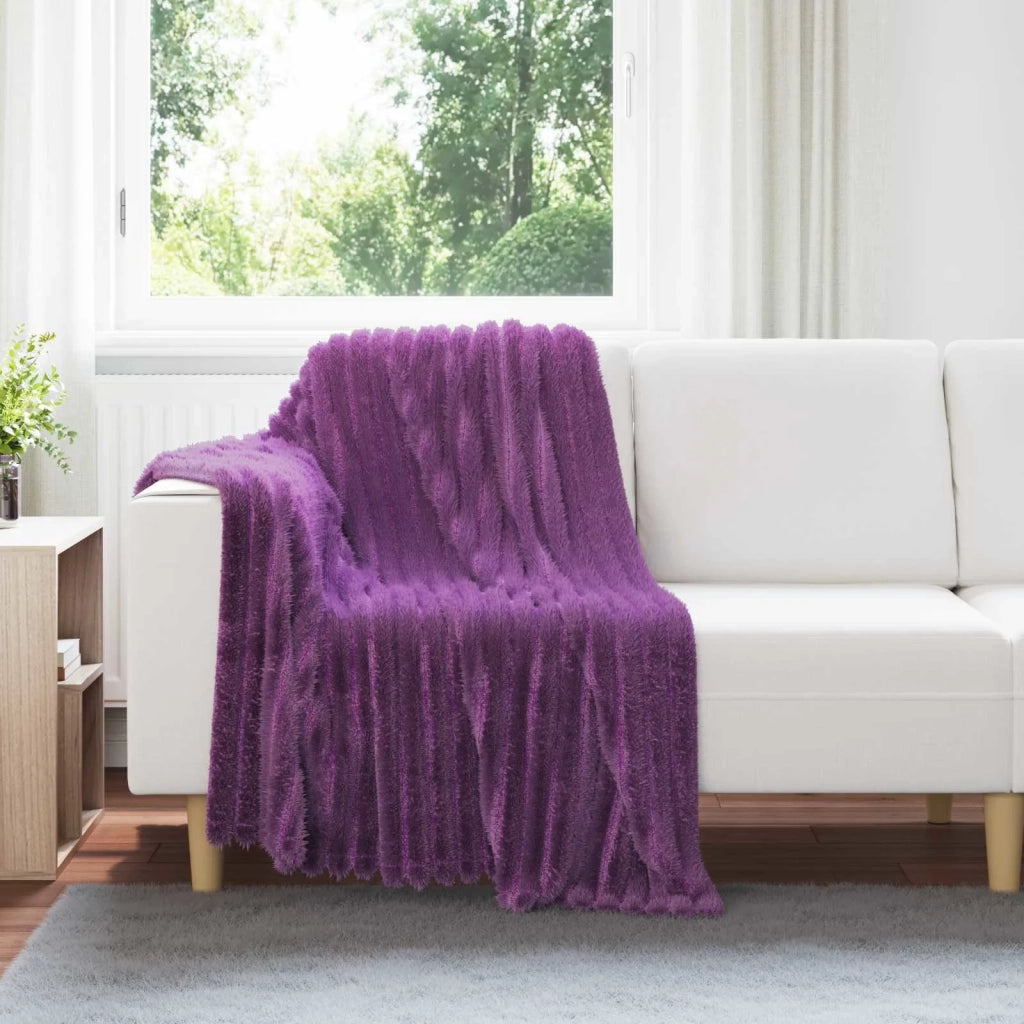 Coperta Viola 150 x 130 cm Panno