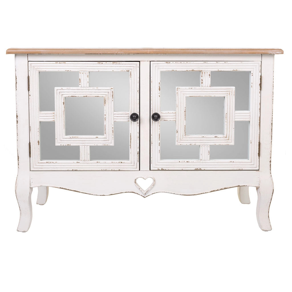 Mobile da ingresso in legno bianco 83x36x56,5h