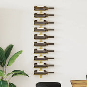 Portavini da Parete per 10 Bottiglie Dorato in Metallo 340905