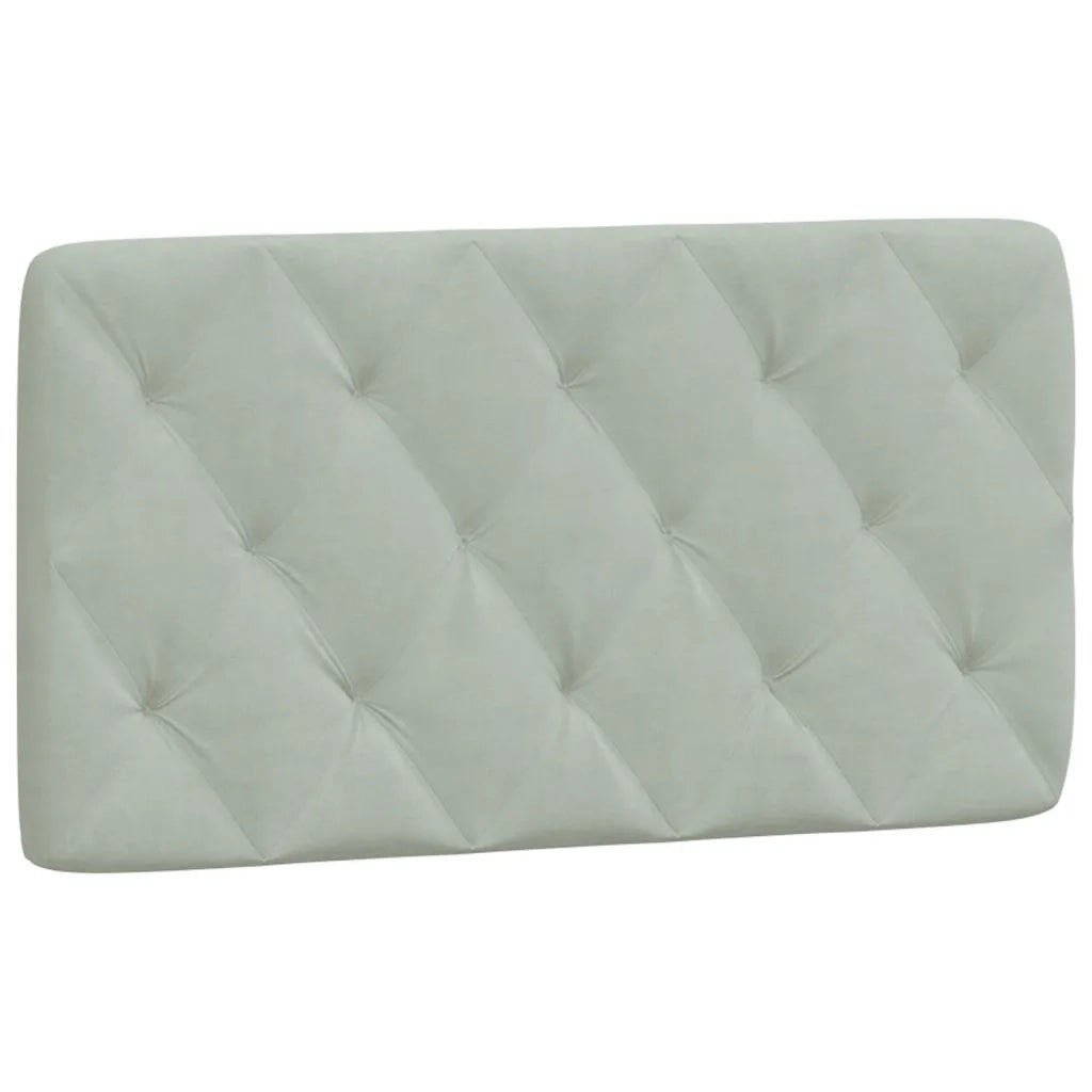Cuscino Testiera Grigio Chiaro 100 cm in Velluto CFW4791112