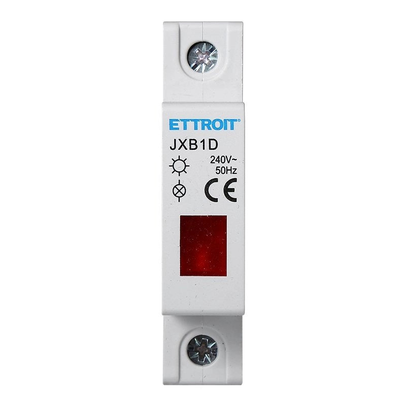 Indicatore Luminoso Modulare 230V Rosso Occupa 1 Modulo DIN Lampada Spia Led Segnalazione