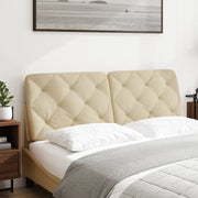 vidaXL Cuscino Testiera Crema 140 cm in Tessuto