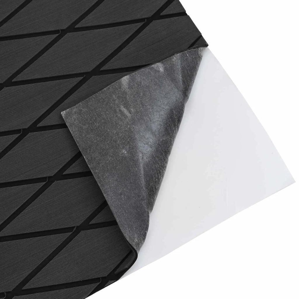 Tappetino per Barche Rigato Grigio Scuro e Nero 190 x 70 cm EVA 42052313