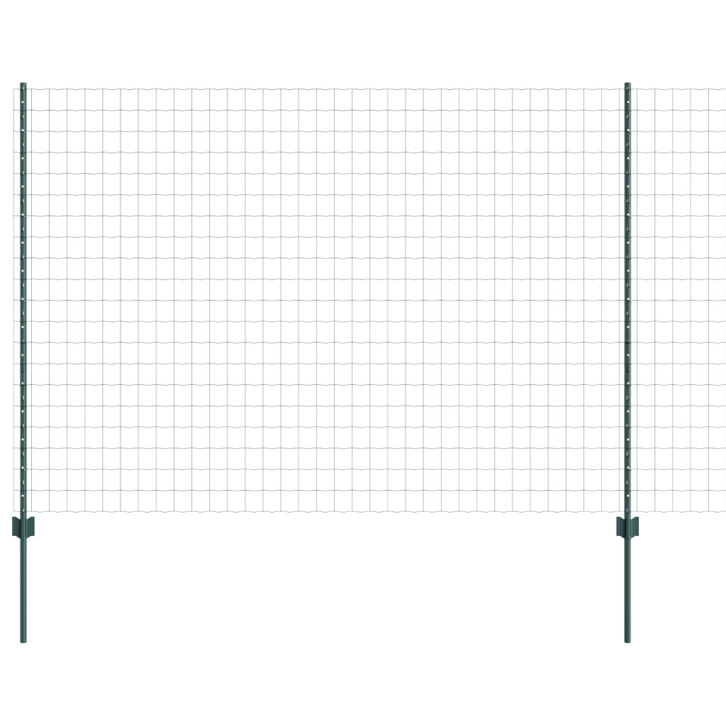 Set di Recinzioni da Giardino Set di 2 Verde Metallo 10 x 1,5 m
