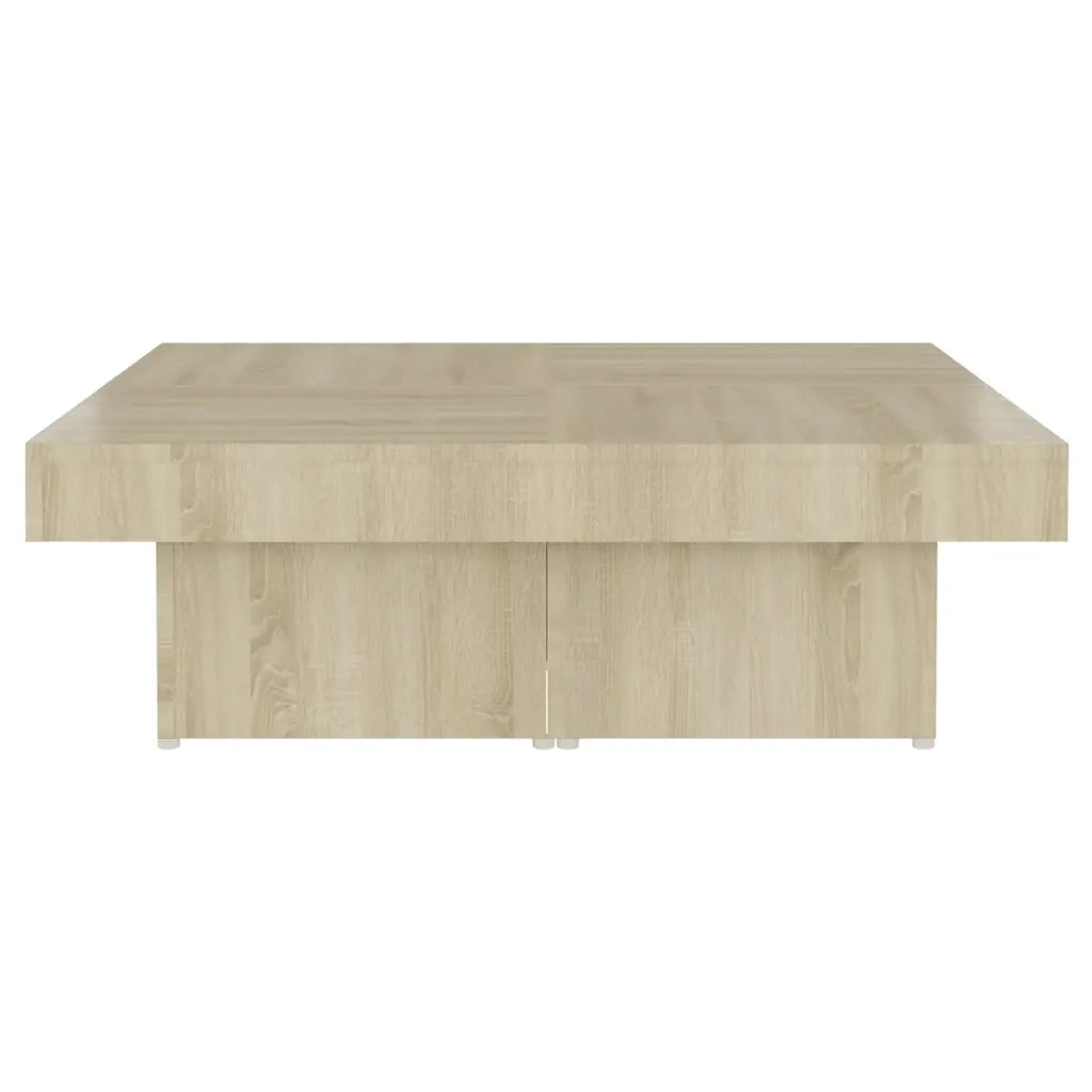 Tavolino da Salotto-Tavolino da soggiorno-Tavolo Rovere Sonoma 90x90x28 cm Legno Multistrato 765437