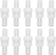 10 pezzi di valvola di ritorno trasparente per tubo di raccordo con valvola di ritorno a molla per industria chimica (12mm)