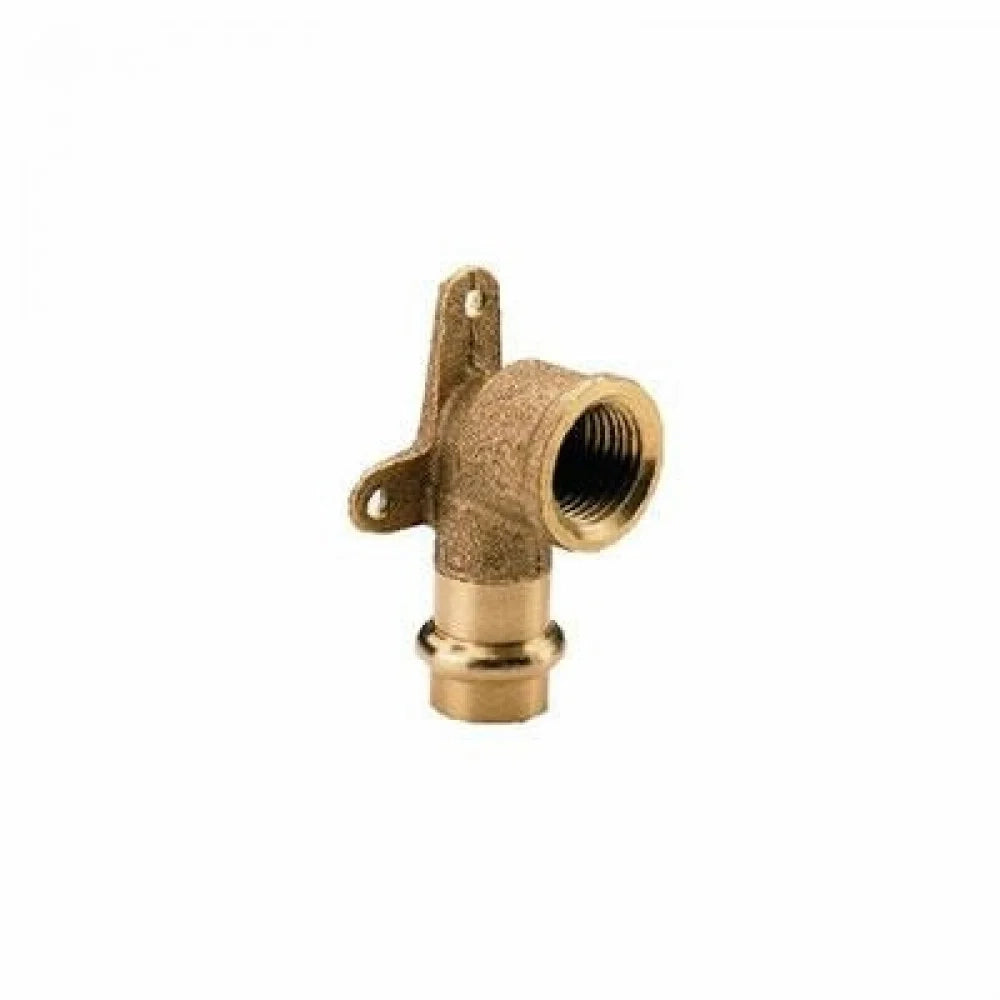 Viega gomito femmina con flangia in br onzo a pressare gas d.5x1/2  b0