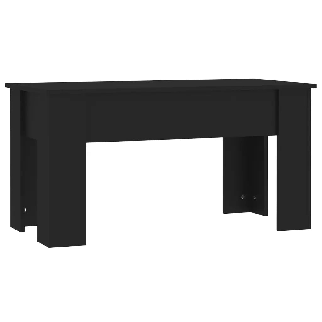 Tavolino da Salotto Nero 101x49x52 cm in Legno Multistrato 809684