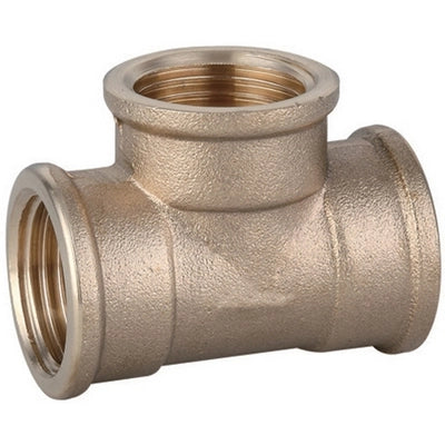 TEE FF IN OTTONE GIALLO IBP- 1 1/4- IBP- pezzi 1
