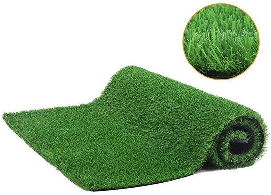 Tappeto erboso realistico 2 m x 1 m - Antiscivolo - Respira - Facile da Pulire - Adatto per Giardino e Balcone - Finto Erboso