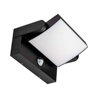 Luce a parete a LED da 20 W con sensore nero da 3000k, IP65