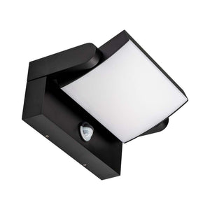 Luce a parete a LED da 20 W con sensore nero da 3000k, IP65