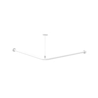 Reggitenda angolare di cm 80x80 con supporto a soffitto