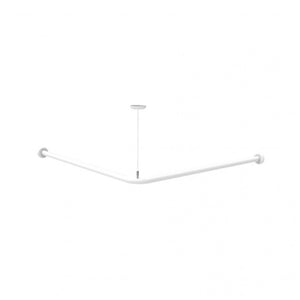 Reggitenda angolare di cm 80x80 con supporto a soffitto