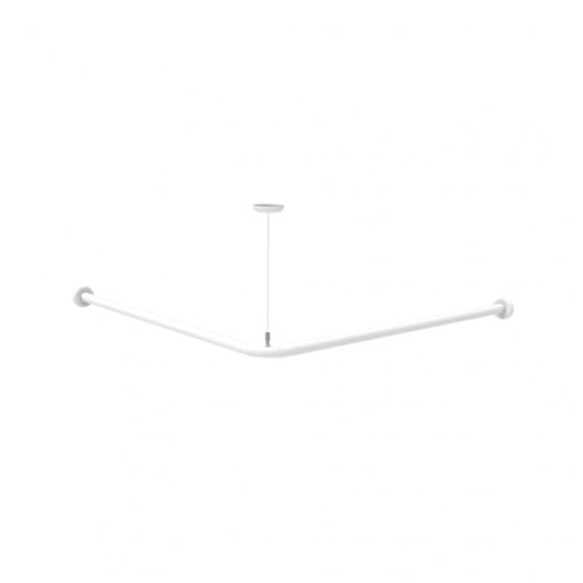 Reggitenda angolare di cm 80x80 con supporto a soffitto