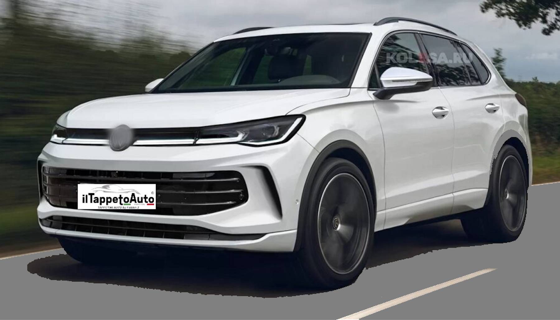 219B-437409 - Tappeto gomma baule - VW Tiguan 2024, Tiguan eTSI 2024- Posizione superiore e inferiore