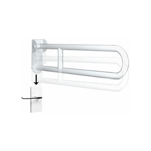 Maniglione ribaltabile cm.62 removibile bianco